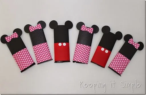 Keeping it Simple: Mickey Mouse and Minnie Mouse Candy Bar ...
