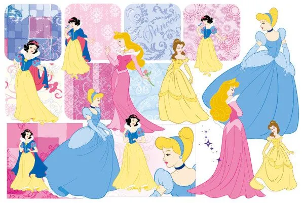 Keyword princess Snow White, Disney cartoon fashion pattern vector ...