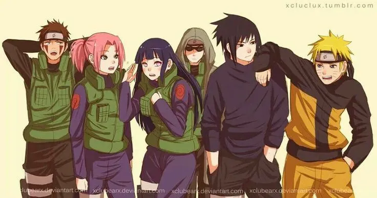 Kiba, Sakura, Hinata, Shino, Sasuke, and Naruto | Naruto cool ...