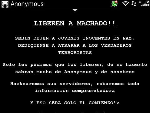 KIKE 230 on Twitter: "RT @bad_noel: #AnonymousVenezuela acaba de ...