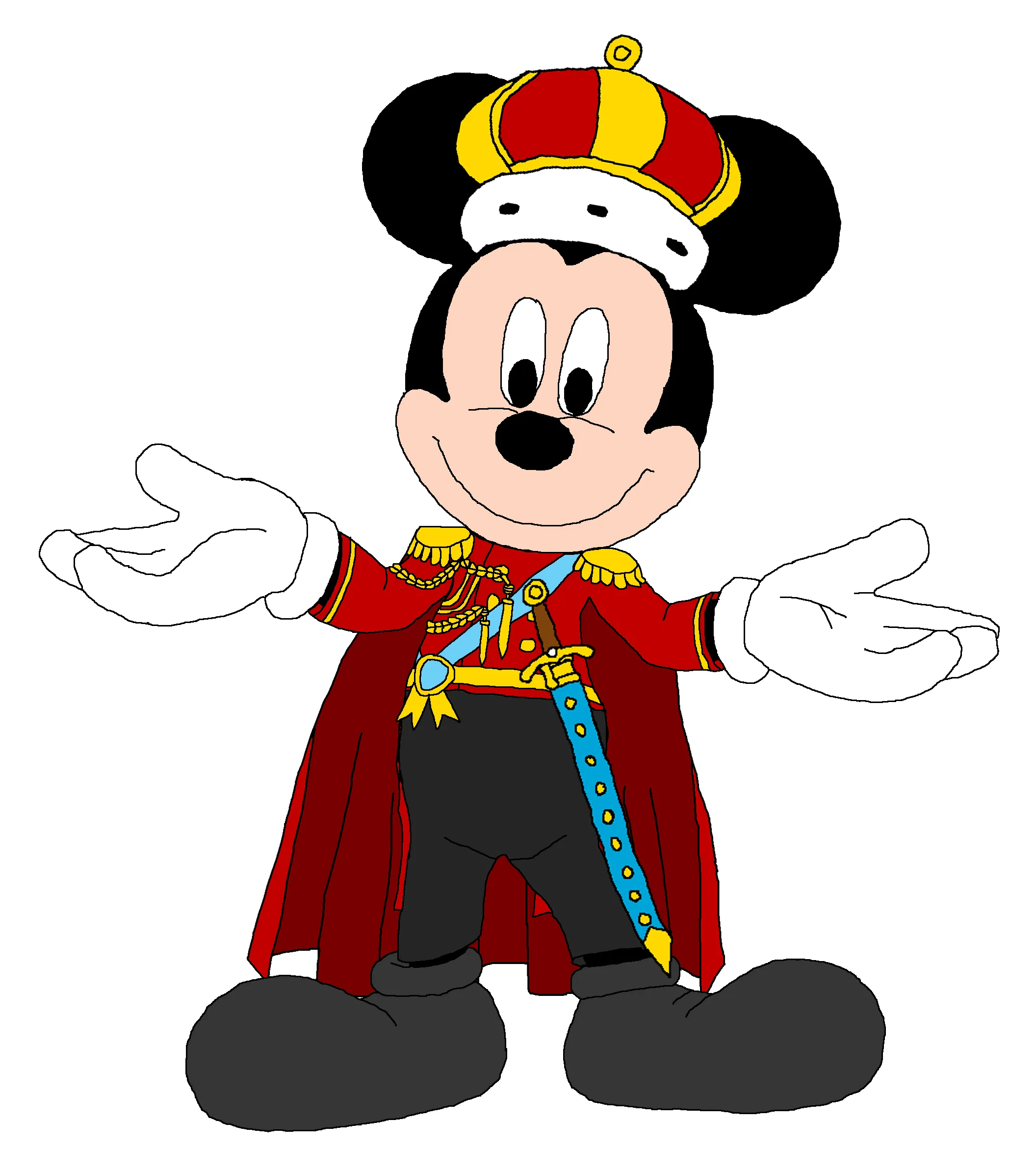 King Mickey - Kingdom Hearts - Royal Attire - Mickey Mouse Fan Art ...
