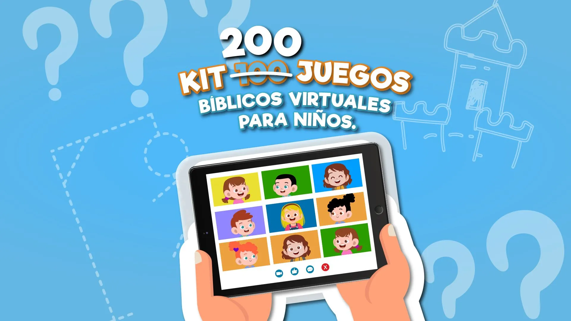 KIT 200 juegos bíblicos virtuales para niños - Más Impulso