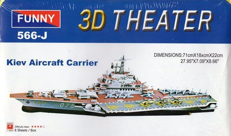 Kit 5 Barco Porta-aviones En Tercera Dimensión Para Armar $ 480.0 ...