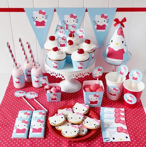 Kit de decoración para una Fiesta Hello Kitty | Fiestas y Cumples