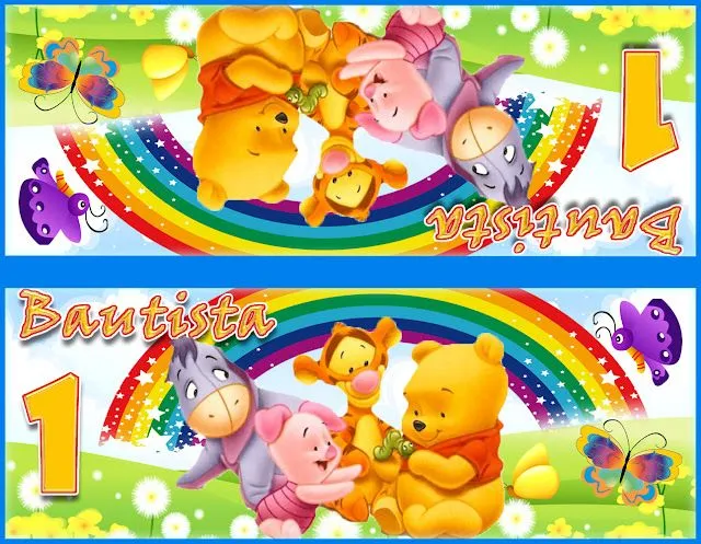 www.todoimprimibles.com: Kit Imprimible Winnie Pooh Babys y amigos