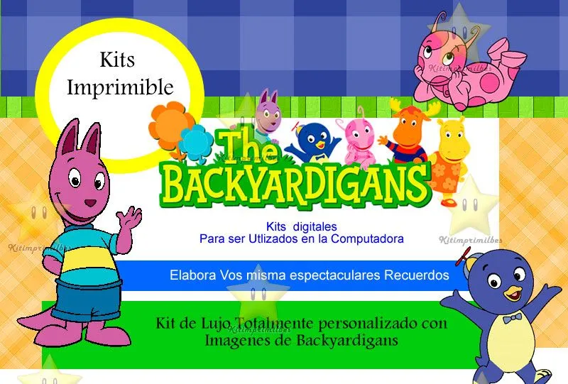 Kit Imprimible Los Backyardigans - Decoraciones, Cajitas e ...