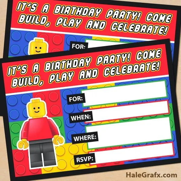 Kit de Lego para Imprimir Gratis. | Ideas para fiestas: Paps ...