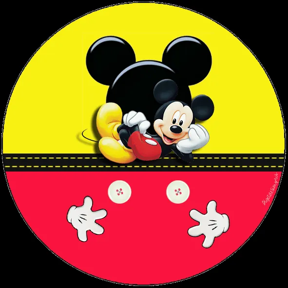 Moldes para etiquetas gratis Mickey Mouse - Imagui