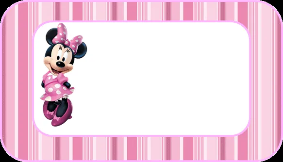 Kit Minnie con rayas rosas, para Imprimir Gratis. | Ideas y ...