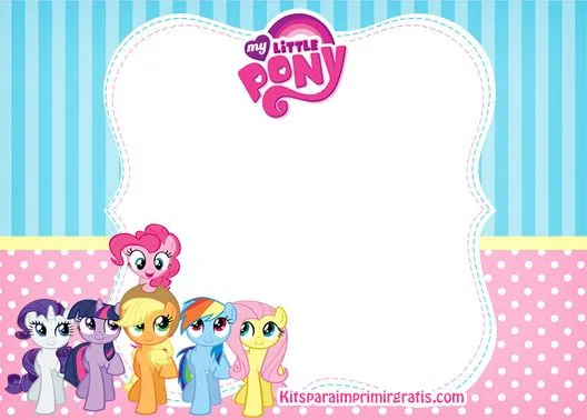 Kit de My Little Pony para descargar gratis | Kits para imprimir ...