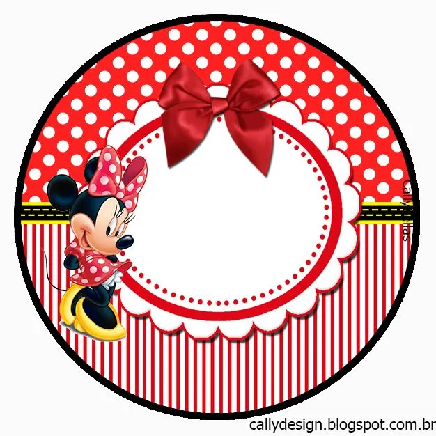 Kit de Personalizados Tema Minnie Vermelha - CALLY'S DESIGN-Kits ...