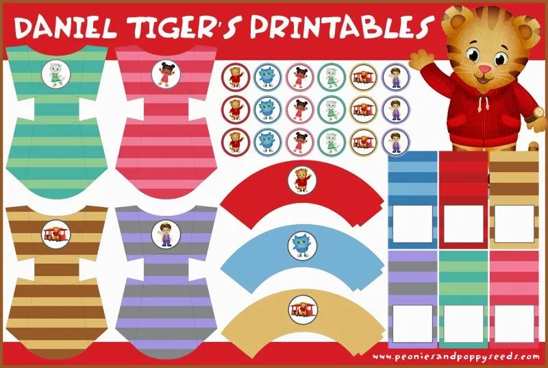 Kit del Tigre Daniel para Imprimir Gratis. | Ideas y material ...