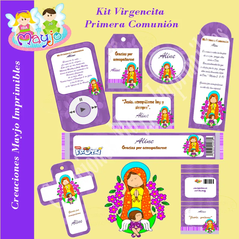 Manualidades mayjo: Kit Virgencita Primera Comunión