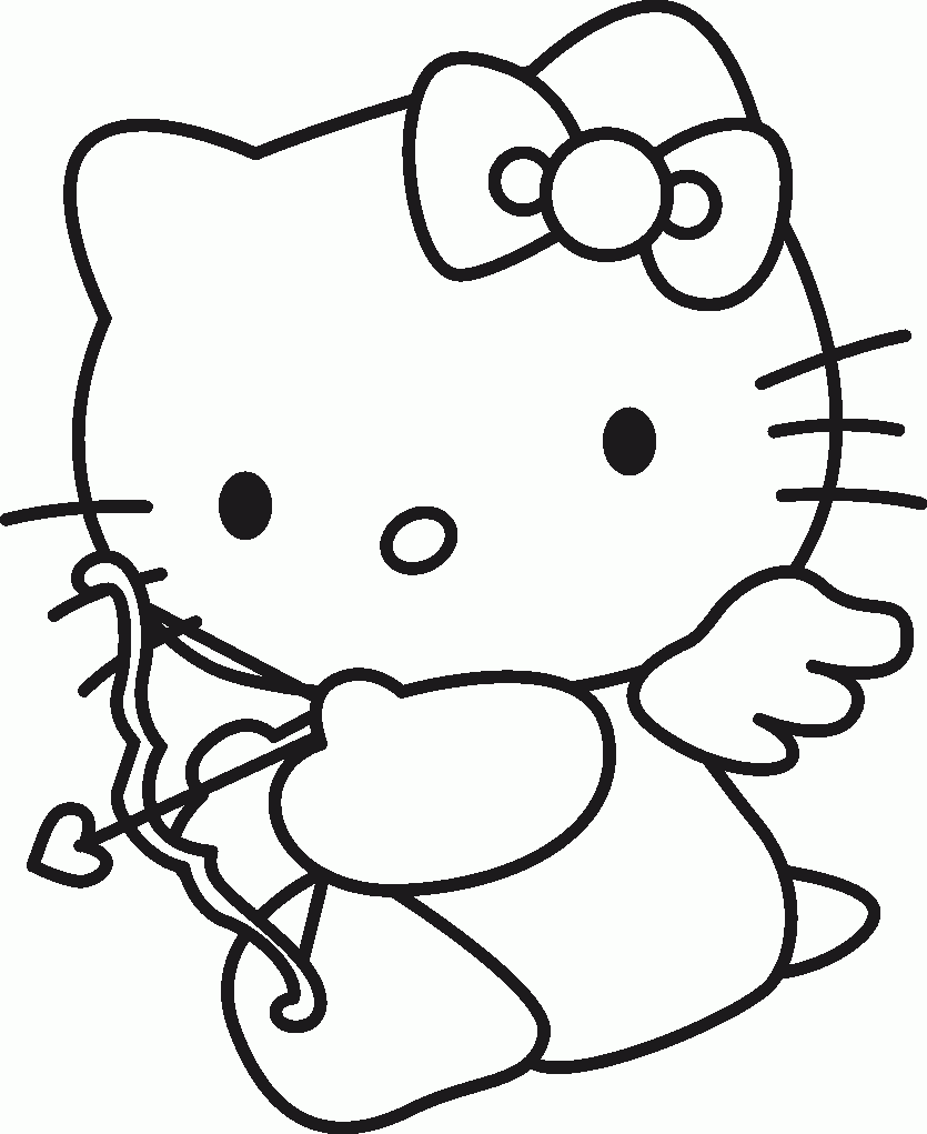 Kitty para colorear en san valentin | Desmotivaciones de amistad Kitty para colorear en san valentin | Desmotivaciones de amistad