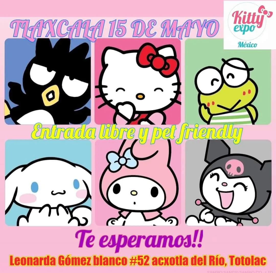 X 上的 KITTY EXPO México：「#KittyExpoMexico #KittyGira #Tlaxcala ¡Ahí nos  vemos! https://t.co/WpRTPwhB43」 / X