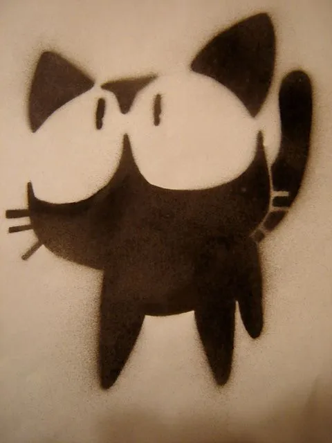 Kitty Stencil by tinaubuggin on DeviantArt
