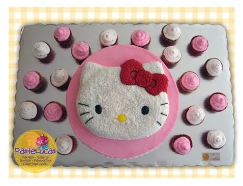 Kitty's cake & cupcakes. Pastel y panquecitos marmoleados ...