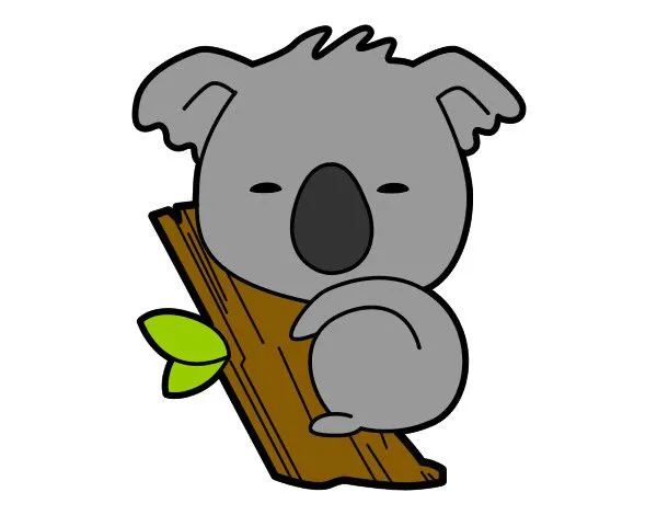 Dibujo de Koala bebé pintado por Erzza en Dibujos.net el día 05-05 ...