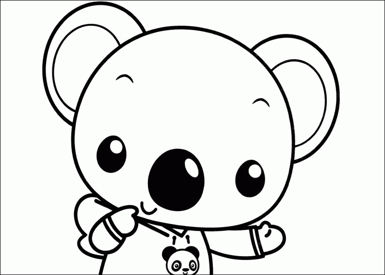 Koala de Ni Hao Kai Lan ~ Dibujos para Colorear Infantil