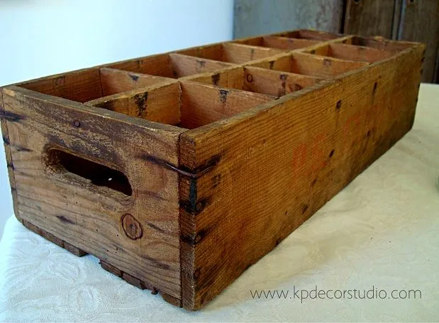 KP Tienda Vintage Online: Caja de botellas antiguas de madera ...