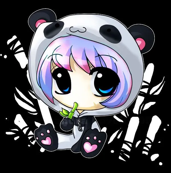 Dibujos de pandas tiernos anime - Imagui