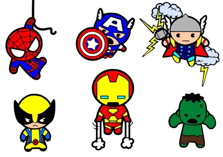 Krafty Nook: Marvel Avengers Cute SVG Files | Cricut Explore ...