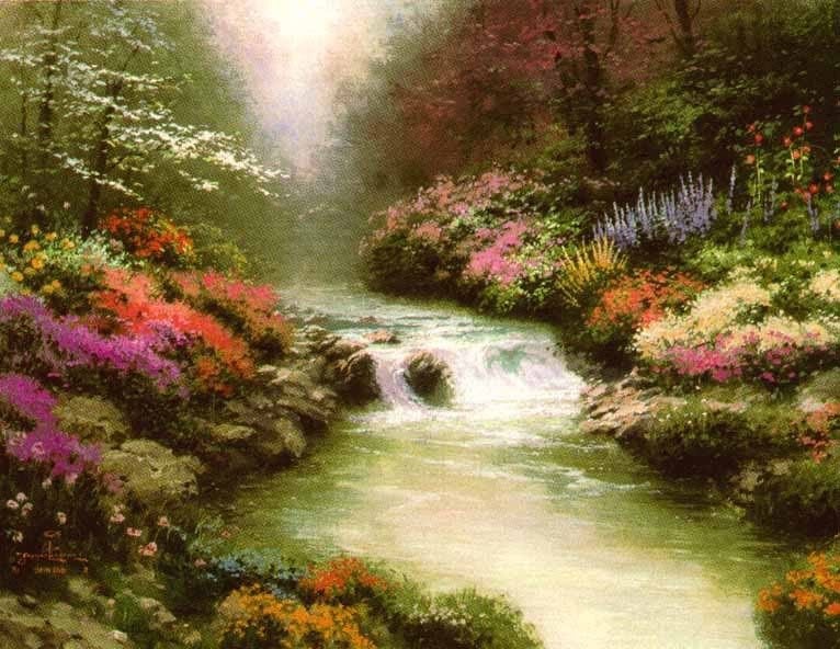 Paisajes en acuarela de Thomas Kinkade | Kueponi