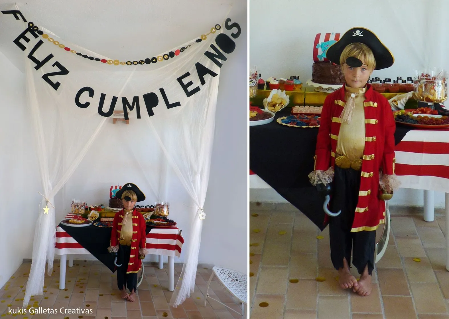 kukisfiesta: El pirata Joaquín cumple 5 años!!