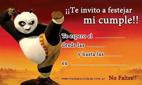 Cumpleaños kung fu panda - Imagui