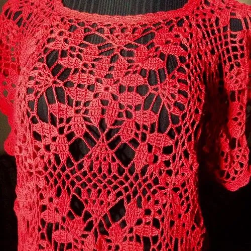 Orillas para blusa en crochet - Imagui