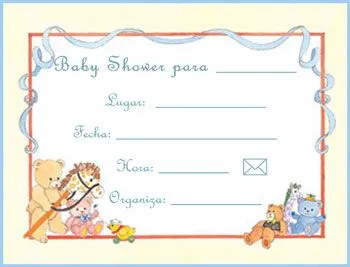 Fondos para invitaciones de baby shower azules - Imagui