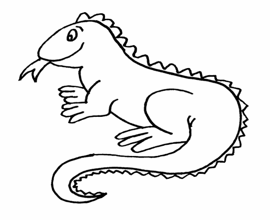 Dibujos infantiles para colorear de lagartijas - Imagui