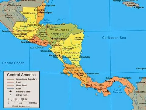 Lagos de América Central - America Central