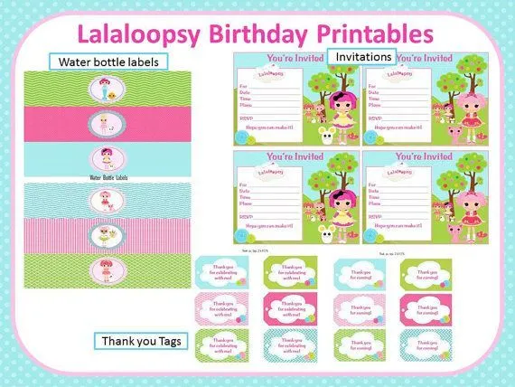 Lalaloopsy Birthday Party Printables
