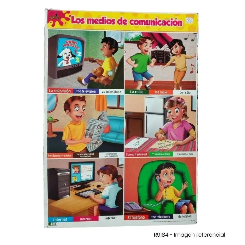 LAMINA 50X70 LOS MEDIOS DE COMUNICACIÓN | Utilero