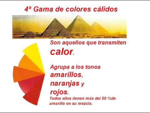 LAMINA 9 GAMAS DE COLORES CALIDOS - YouTube
