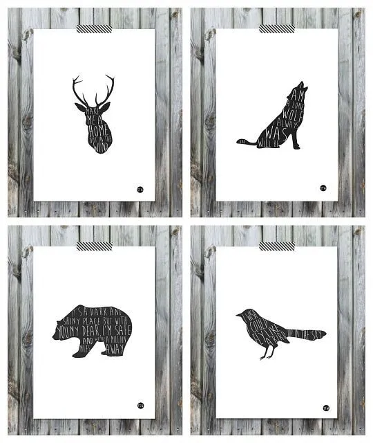 Láminas de animales de To The Wild | Decoración Hogar, Ideas y ...