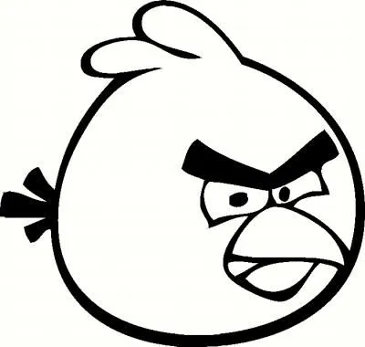 Dibujo de Angry Birds para pintar