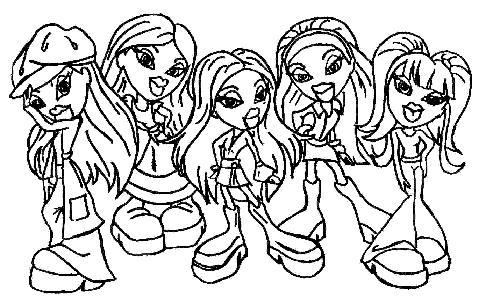 LAMINAS PARA COLOREAR - COLORING PAGES: Bratz para dibujar ... LAMINAS PARA COLOREAR - COLORING PAGES: Bratz para dibujar ...