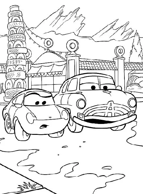Láminas para Colorear - Coloring Pages: Cars para colorear y ... Láminas para Colorear - Coloring Pages: Cars para colorear y ...