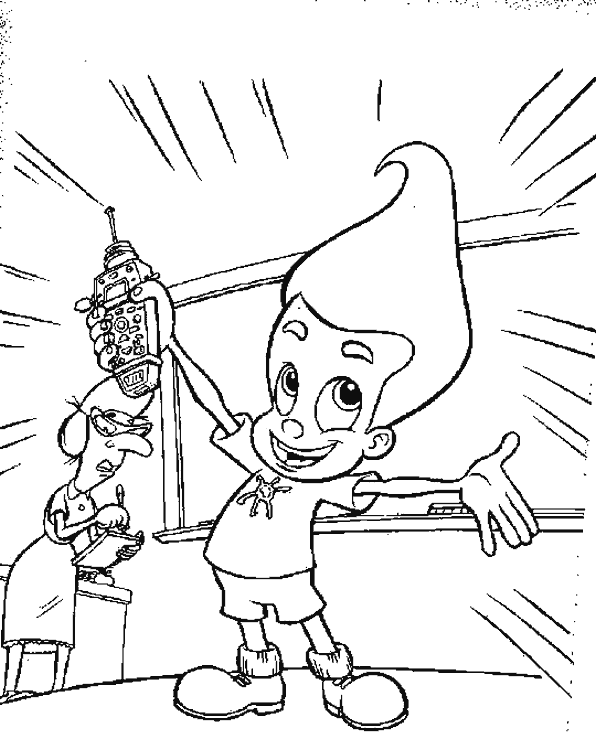 Láminas para Colorear - Coloring Pages: Jimmy Neutron para dibujar ...