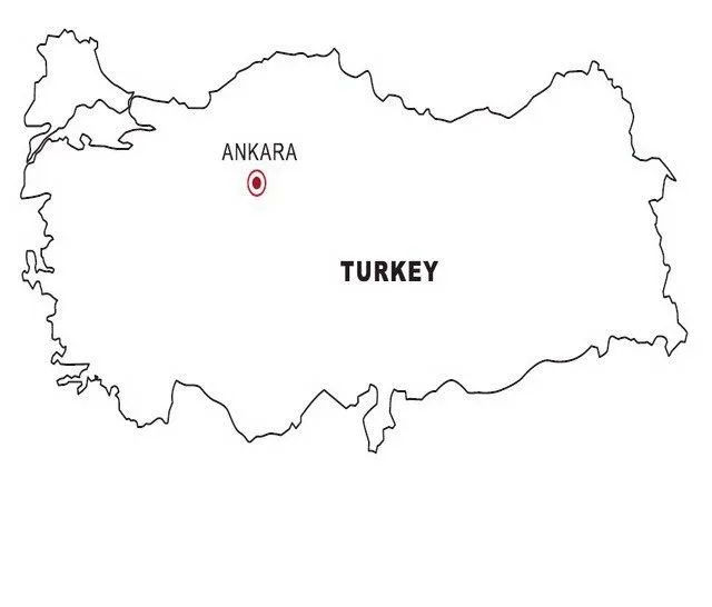 LAMINAS PARA COLOREAR - COLORING PAGES: Mapa y Bandera de Turquía ...