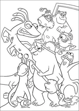 Láminas para Colorear - Coloring Pages: Monster Inc. para dibujar ... Láminas para Colorear - Coloring Pages: Monster Inc. para dibujar ...