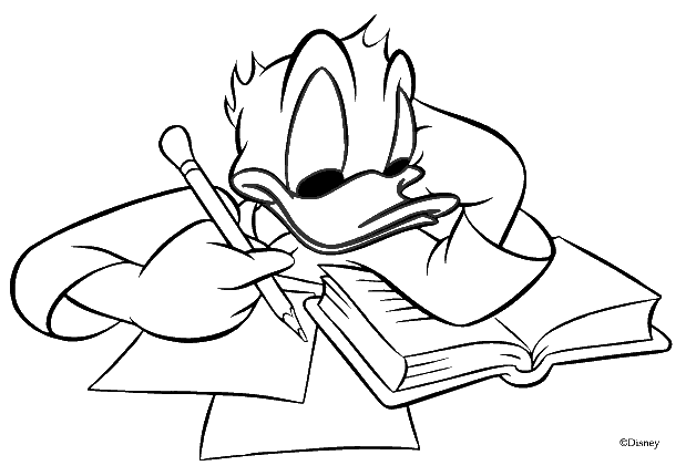 El Pato Donald para dibujar colorear imprimir recortar y pegar ...