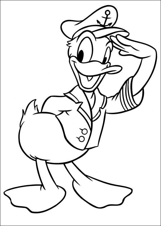 Láminas para Colorear - Coloring Pages: El Pato Donald para ...