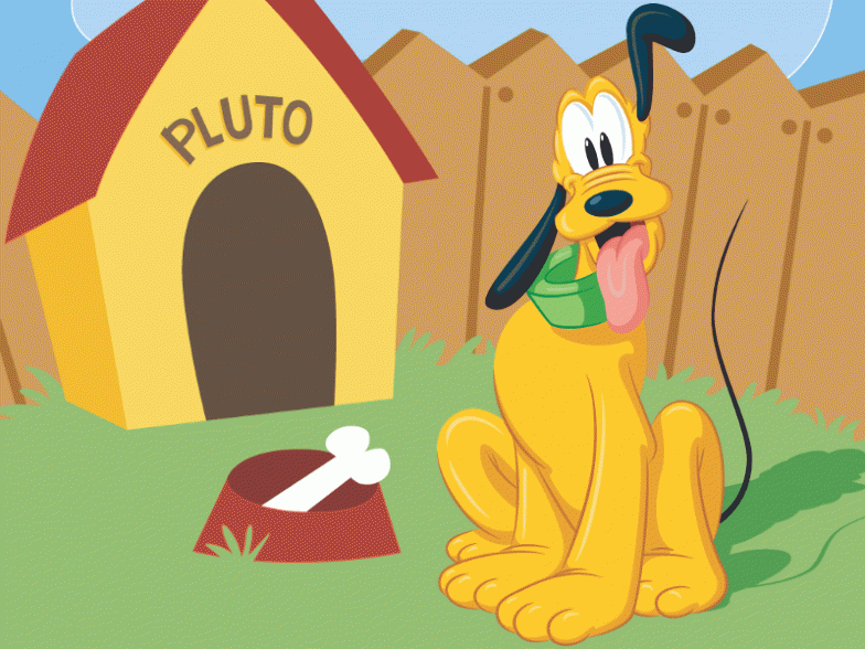 Láminas para Colorear - Coloring Pages: Pluto para dibujar pintar ...