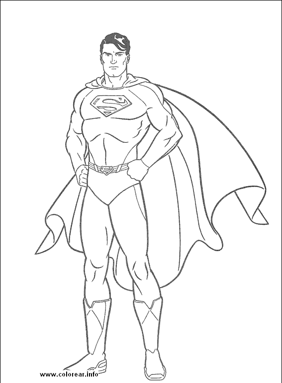 Láminas para Colorear - Coloring Pages: Superman para dibujar ...