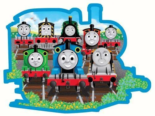 Thomas el Tren para recortar pegar y colorear - colorearrr