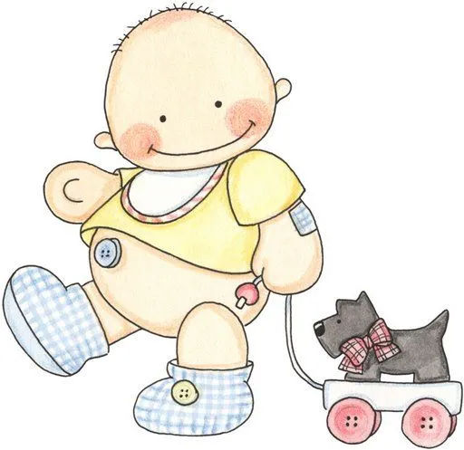 Bebé en caricatura para baby shower - Imagui
