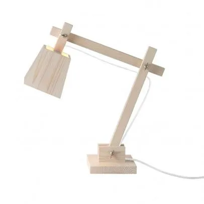 Lámpara de escritorio en madera Blanco Muuto - Decoración Infantil ...